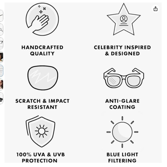 Prive Revaux The Morphe Cat-Eye Blue Light Blocking Reading Glasses-Honey Tort - Picture 2 of 4